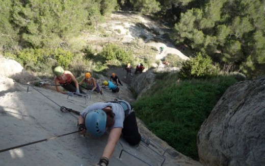 Via Ferrata en Centelles, Barcelona - Baumes Corcades