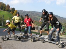 Mountain boarding Flims, Switzerland